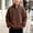 Brown, variant on LOINRODI Boys Quarter Zip Waffle Knit Sweater Stand Collar Fashion Long Sleeve Soft School Outdoor Pullover Beige 7 Years