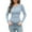 z_Blue, variant on T Shirts for Women Round Neck Slim Bottom 2025 Basic Clothing Outdoor Wear Sports Top Long Sleeve Shirts for Women White