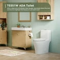 thumbnail image 4 of HOROW Porcelain Skirted One-Piece Toilet, Elongated Bowl, Soft Closing Seat, Dual Flush, 12-Inch Rough-In, ADA, 4 of 12