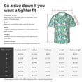 thumbnail image 3 of KLL Men's Hawaiian Shirt Short Sleeve Button Down Beach Shirts-Panda Bathing, 3 of 5