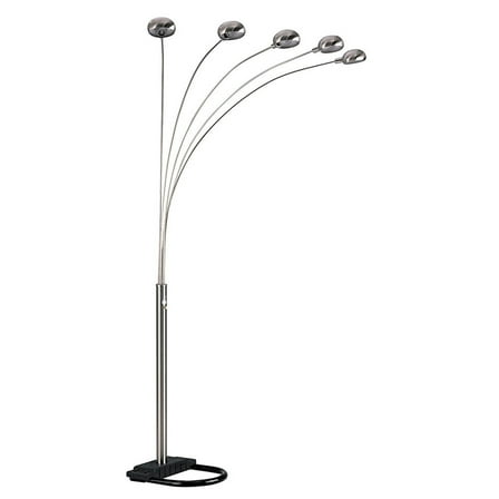 Arch Floor Lamp 84" Modern Lighting - 5 Arm Lamp, Dimmer Switch, Elegant Design, Living Room Decor