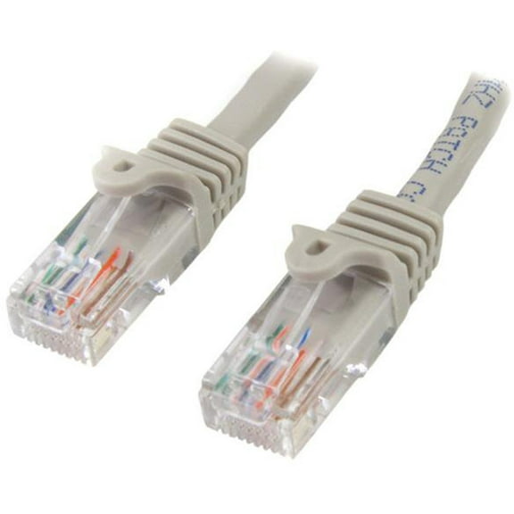 25ft Gray Snagless Cat5e UTP Patch Cable