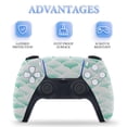 thumbnail image 4 of Green Morocco Watercolor Modern Geometric Art PS5/PS5 Pro/PS5 Slim Digital Disc Skin Sticker For Console And Controller Skins, 4 of 7