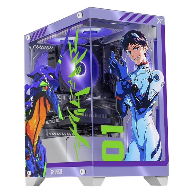 PC Gamer Xtreme PC Gaming NVIDIA GeForce RTX 5060 AMD Ryzen 7 5700X 16GB SSD 1TB WIFI Evangelion 01 gaming 1080p, estudios y multitarea