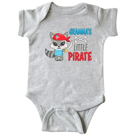 

Inktastic Gramma s Little Pirate Cute Raccoon with Sword Gift Baby Boy or Baby Girl Bodysuit