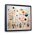 thumbnail image 2 of Designart "Pink Blue Mid Century curious Wonders I" Mid-century Floater Framed Canvas Art Print, 2 of 7