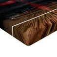 thumbnail image 2 of Ambesonne Teen Room Fitted Sheet, Arena Stadium Sports, Twin XL Size, Multicolor, 2 of 3