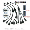 thumbnail image 2 of Angitu 3pin/4Pin RGB ARGB SYNC 1 to 1/2/3/4/5 Fan LED Stripe Extension Cable Motherboard Light Control Hub For M/B ASUS GIGABYTE, 2 of 4
