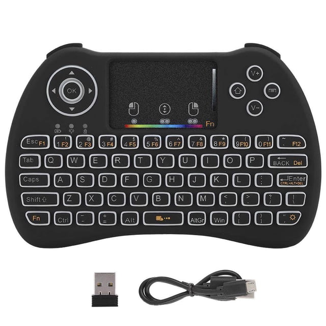 Mini teclado inalámbrico, mini teclado inalámbrico colorido retroiluminado G Hz teclado características mejoradas