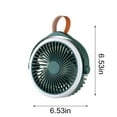 thumbnail image 3 of Ycandiee Camping Rechargeable Fan with Hanging Hook Carabiner, Portable Battery Operated Tent Fan, Quiet Strong Airflow, Outdoor Fan USB Desk Fan for Picnic Travel Barbecue Fishing, 3 of 7