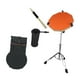 thumbnail image 2 of Juego de almohadillas de batería portátiles con soporte para caja y soporte para baquetas para principiantes naranja, 2 of 9