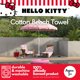 thumbnail image 2 of Toalla Franco Hello Kitty Fresa de algodón 178x102 cm, 2 of 8