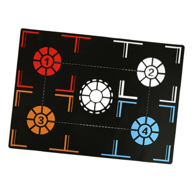Almencla Basketball Footstep Training Mat Basketball Training Aid for Fitness Outdoor 94cmx67cm