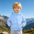 thumbnail image 2 of Boys Girls Waterproof Rain Jacket Lightweight soft Kids Windbreaker Hooded Coat Size 4-5 Years, 2 of 9