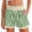 Green, variant on Womens Loose Striped Shorts Summer Casual Beach Shorts Comfortable Elastic Waist