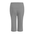 thumbnail image 6 of vigerkar Womens Yoga Capri Pants High Waist Capri Leggings with Pockets Wide Leg Exercise Workout Summer Pants 2025 Grey, XL, 6 of 6