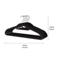 thumbnail image 2 of 10 Pack Velvet Coated Hangers Home Non Shoulder Friendly Mark Clothing Organizer For Garment Care Tile Mat Metal Rack Parts Nails Hardware Sticky Strips Towel Hook Set Coat Hooks Wall Mounted with, 2 of 3