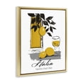 thumbnail image 2 of Stupell Industries Contemporary Travel Italia Lemons Gold Floating Frame Canvas Art, 17 x 21, by Annabelle Hall, 2 of 8