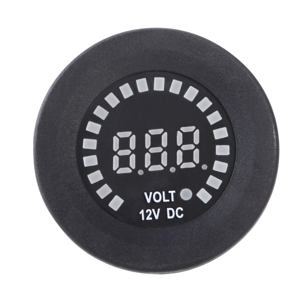 UNOMOR Automotive Volt Meter for Vehicle Monitoring Black PA66 DC Voltage Measurement 1 Set