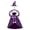Purple, variant on Costume Cloak And Hat Set For Outdoor Yard Statues Glitter Fabric Holiday Decoration Red 1 Pack
