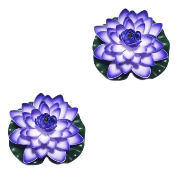 Loto artificial decorativo realista Cateissary color Azul 2Conjunto