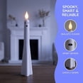thumbnail image 5 of PoyoKee Halloween Ghost Taper Candles, 2pcs Flameless Candles with Remote, Battery Operated & Real Wax for Mantel Window Dinner Halloween Decorations, 5 of 9