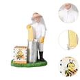 thumbnail image 6 of CoudarTitie Beekeeping Art Statue, Resin Figurine, Artwork, Ornament, Sculpture for Desktop, Shaking Honey, 6 of 9