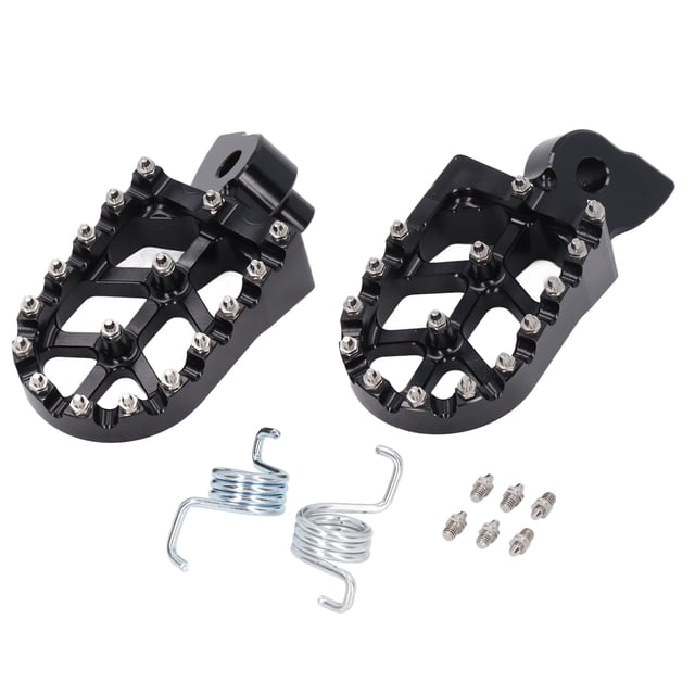 Motorcycle Wide Foot Pegs Pedals Footrests Nonslip CNC Aluminum Alloy for Z50R XR50R XR70R XR80R XR100R CRF80F CRF100F