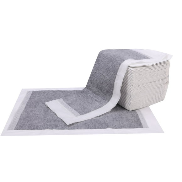 23.62"x23.62" Charcoal Pee Pads for Dogs, Ultra Absorbent Dog Pee Pads, Leak-Proof Puppy Training Pads