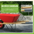 thumbnail image 5 of Petoto Wood Wheelbarrow Handles with 2 Wheelbarrow Wedge, Heavy Duty 58-Inch Wheel Barrow Handles Kit with Pre Drilled Holes, Hardwood Wheelbarrows & Replacement Parts, Easy Install, 5 of 9