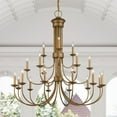 thumbnail image 6 of 42688-48 Livex Lighting Estate - 21 Light Extra Large Chandelier-44 Inches Tall and 42 Inches Wide-Antique Gold Leaf Finish, 6 of 13