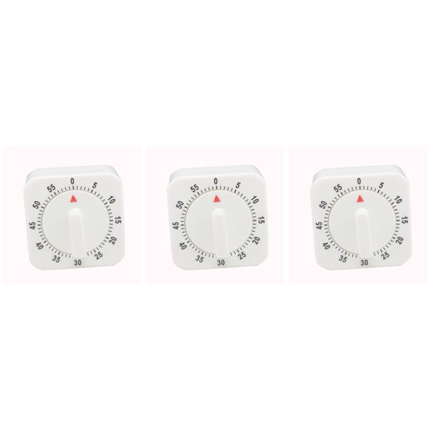 Matsuzay Mechanical Timer 60 Minutes Square Shape Reminder Alarm Counter Timing Bell for Food Preparation Exercise Game Self Study Type1 Matsuzay CBP011163