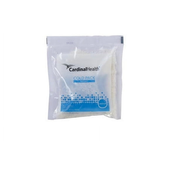 Cardinal Health Non-Sweat Instant Cold Pack General Purpose Medium 6 X 6-1/2 Inch Plastic / Ammonium Nitrate / Water Disposable, Case of 80 - 11445-020