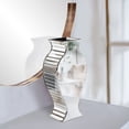 thumbnail image 3 of Beveled Mirrored Panel Curvy Tall Vase, 3 of 5