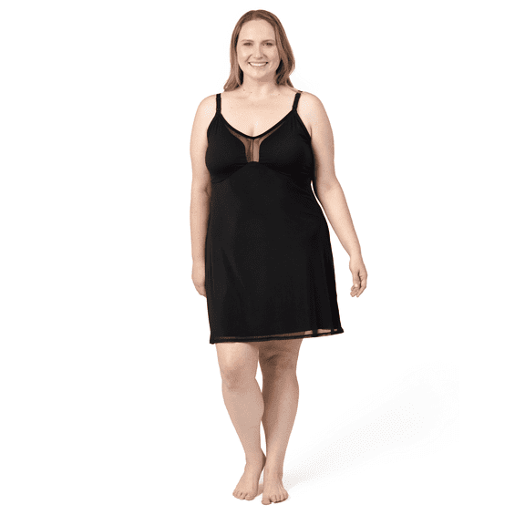 Aurora Mesh Nursing Nightgown | Quartz