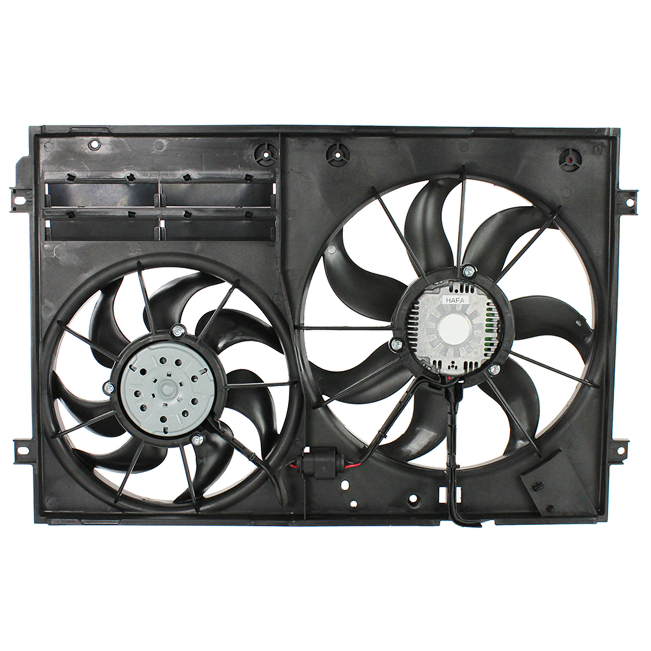 Agility Auto Parts 6010358 Dual Radiator and Condenser Fan Assembly for Volkswagen Specific Models