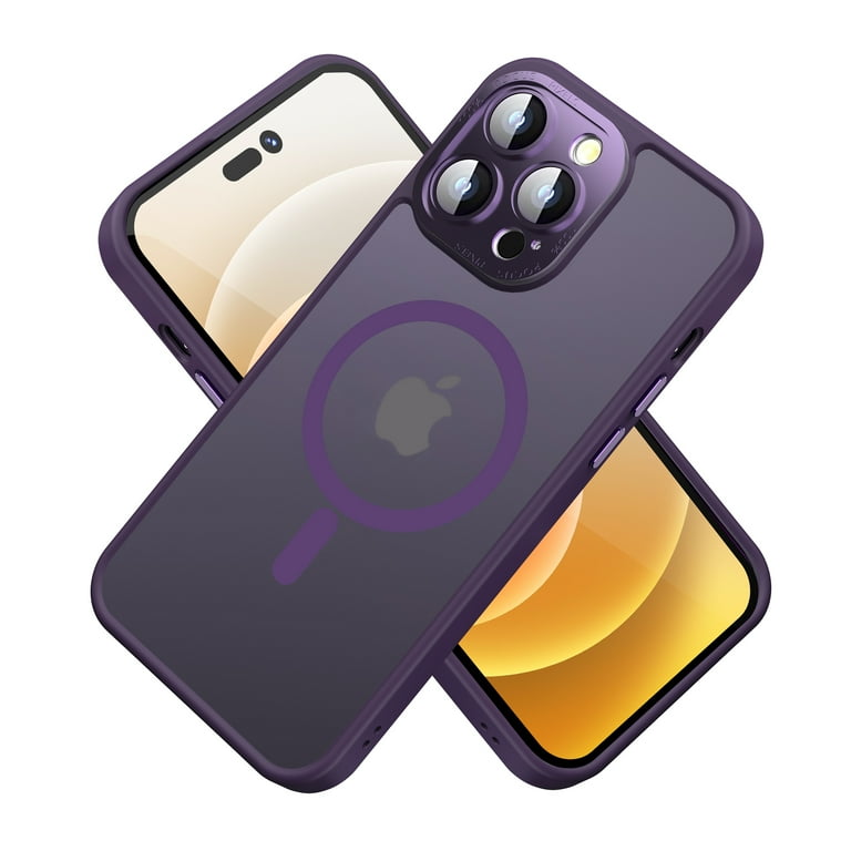 iPhone 15 Pro 用 ケース Magsafe 隠しスタンド パープル Recovrd - Apple iPhone 15 Pro Case MagSafe Compatible - Blackberry