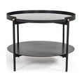 thumbnail image 3 of Limari Home Randal Modern Metal Coffee Table with Round Top in Black, 3 of 4