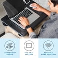 thumbnail image 2 of Home Office Pro Lap Desk with Wrist Rest, Mouse Pad, and Phone Holder - Black Carbon - Fits up to 15.6 Inch Laptops - Style No. 91598, 2 of 4