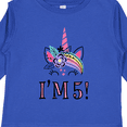 thumbnail image 4 of Inktastic 5th Birthday Unicorn Party 5 Year Old Girl Girls Long Sleeve Toddler T-Shirt, 4 of 5