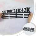thumbnail image 3 of Marathon Medal Hanger Holder Display Running 5K 10K 21K 42K Sports Medals Display Rack for 60+ Medals Wall Mount Iron Ribbon Hook Hanger Decor for Athletes Players Gifts for Kids, 3 of 7