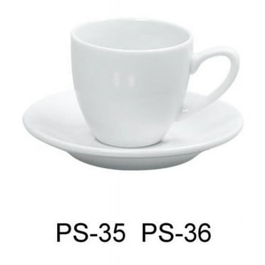 4.5 in. Diameter Porcelain Saucer, Bone White - Pack of 36