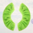 thumbnail image 5 of FONDOTIN 1 Pair Green Polyester Plush Skates Cover for Ice Skating and Prevention M, 5 of 8