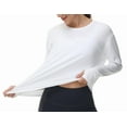 thumbnail image 5 of Dragon Fit Long Sleeve Workout Shirts for Women Back Loose Fit Running Tee Tops with Thumb Hole, 5 of 6
