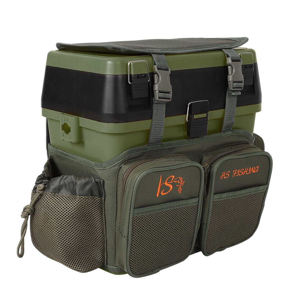 HERCHR Fishing Seat Box + Backpack Converter Roving Fishing Stalking