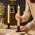 thumbnail image 5 of Timer‑Controlled Flameless LED Taper Candle, 6H ON 18H OFF Automatic Cycle Long Stick Candle with Dripping Wax Effect and Built‑in Base, Battery‑Operated for Christmas Home Decor, 5 of 6