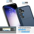 thumbnail image 6 of for Samsung Galaxy 23 FE Wallet Case with Card Holder, Dual Layer Heavy Duty Protective Shockproof Hidden Card Slot Slim Wallet Men Women Case for Samsung 23 FE 5G 6.4 inch (Blue), 6 of 13