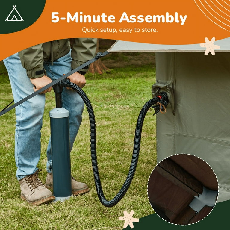EROMMY 13X10 FT Inflatable Tents for Camping, 8 People Easy to