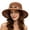 Brown, variant on Wide Brim Sun Hat Women Ponytail Hole Neck Flap Hiking Camping Women Bucket Hat Uv Protection Summer Outdoor Tops White One Size