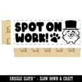 thumbnail image 2 of Spot on Work Dog Teacher Student School Self-Inking Rubber Stamp Ink Stamper - Blue Ink - Large 2-3/4 Inch, 2 of 7